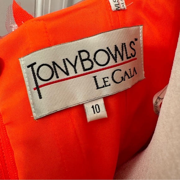 Tony Bowls Le Gala Floral Beaded Strapless Prom Pageant Ball Gown - Picture 12 of 16